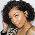 PIXIE CUT SHORT WATER WAVE CURLS 8 INCHES